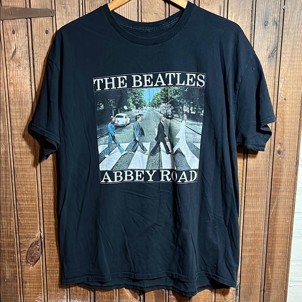 The Beatles Black Short Sleeve Tee